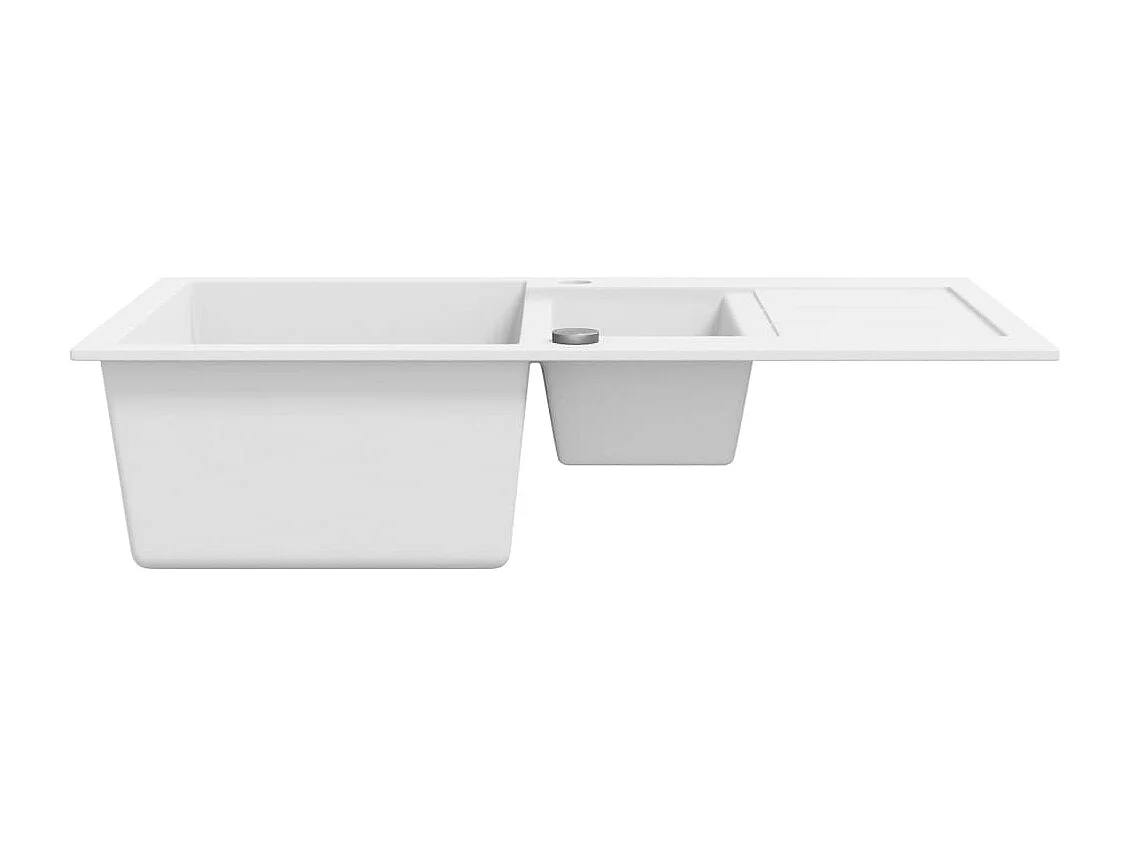 Lava-louça com 2 cubas granito branco PT978394