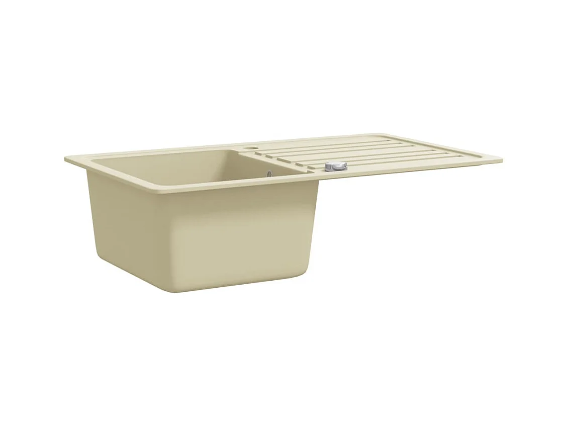 Évier de cuisine Granit Seul Évier Beige FR110921
