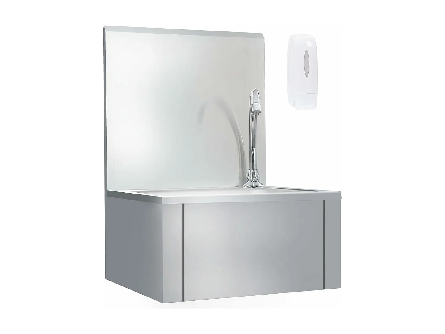 Évier de lavage avec robinet et distributeur de savon Inox FR178080