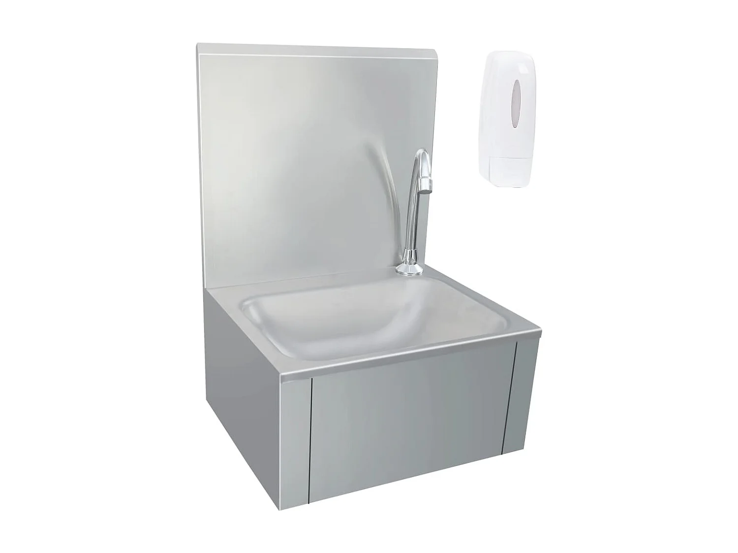 Évier de lavage avec robinet et distributeur de savon Inox FR178080