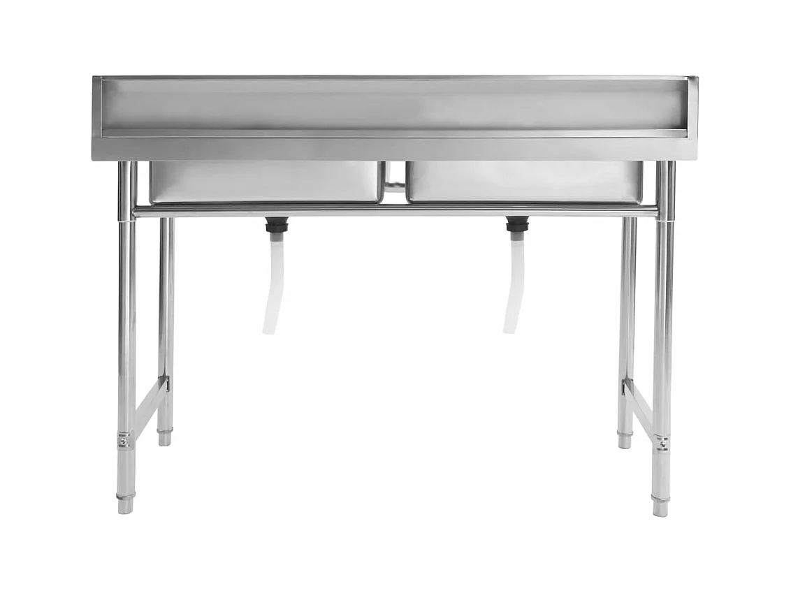 Évier de cuisine à Évier double Acier inoxydable FR336548