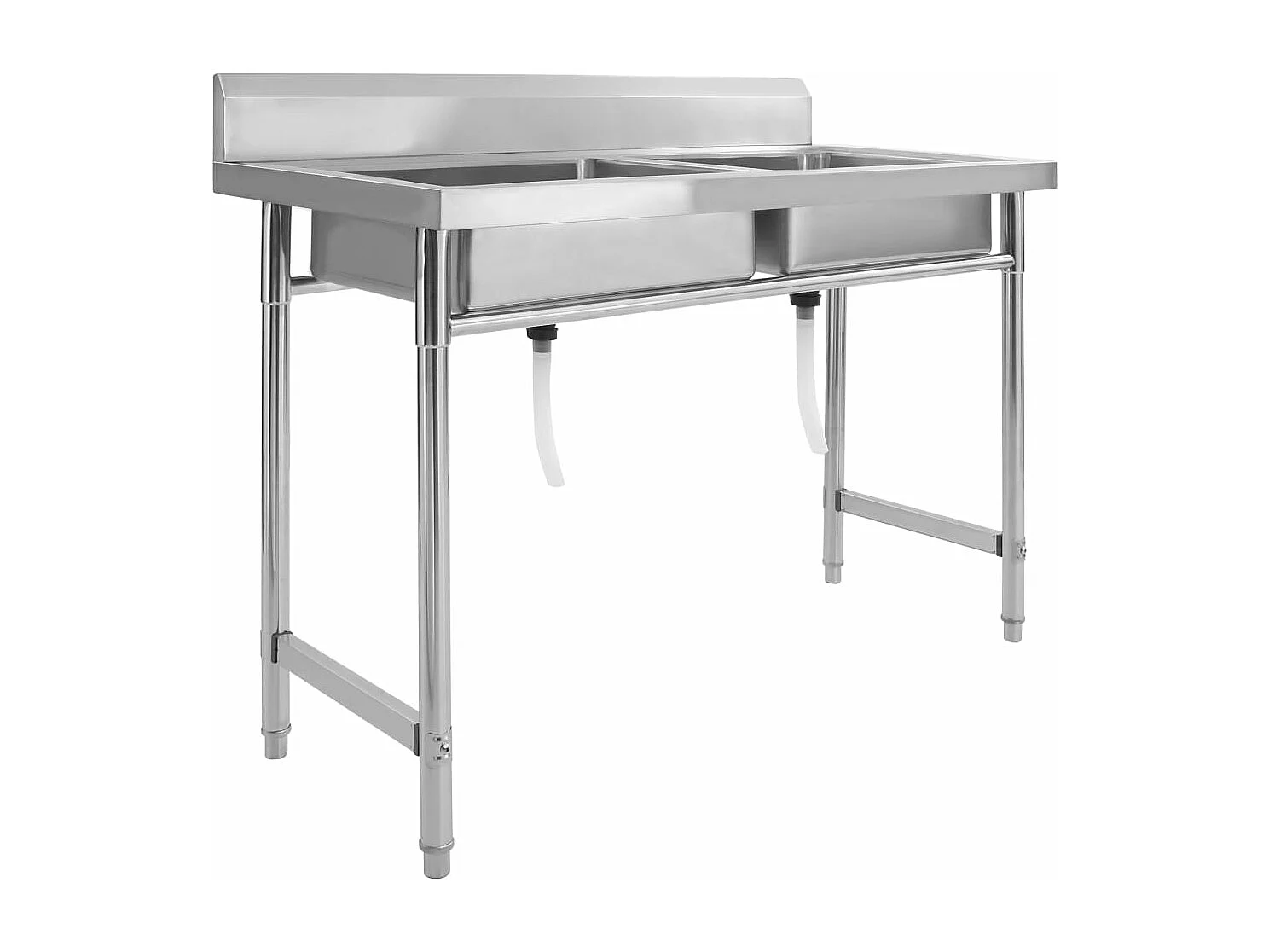 Fregadero de cocina con doble seno acero inoxidable ES321276