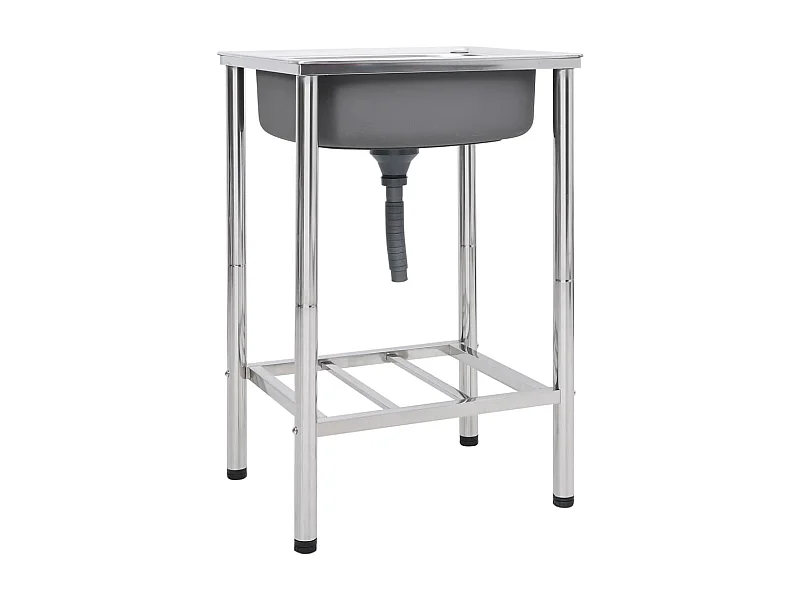 Évier de camping Seul Évier Acier inoxydable FR805726