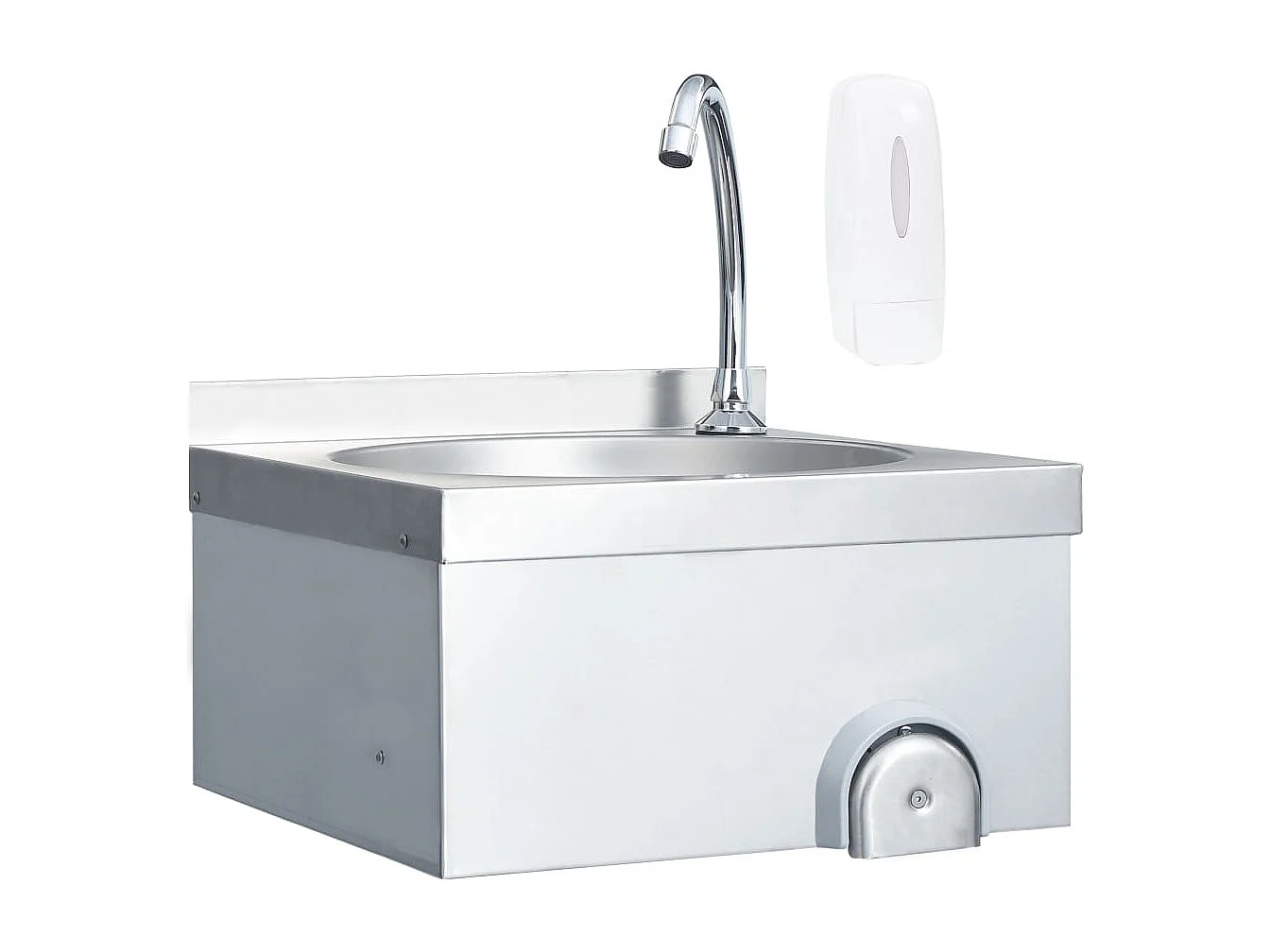 Évier de lavage avec robinet et distributeur de savon Inox FR617830