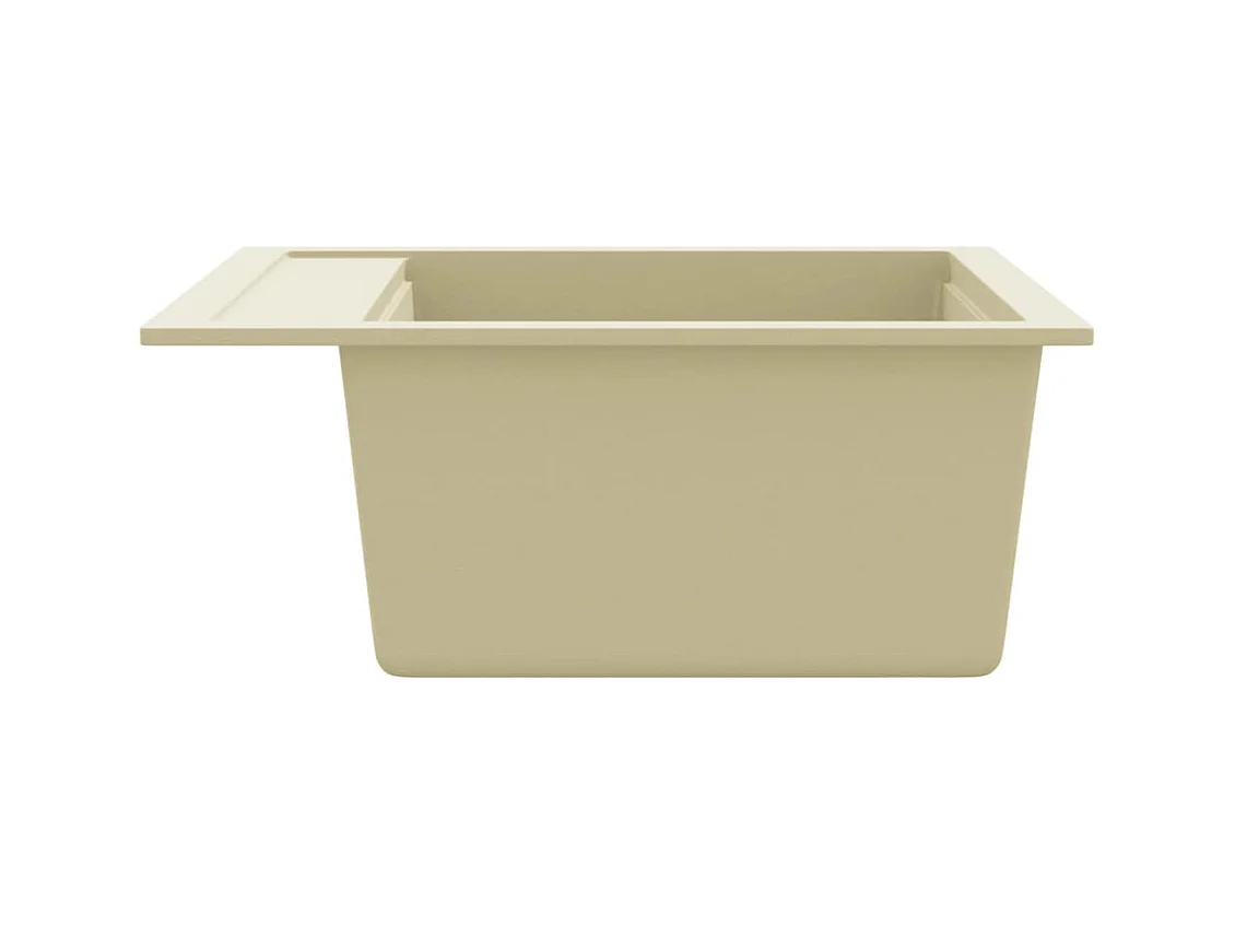 Évier de cuisine Granit Seul Évier Beige FR621241