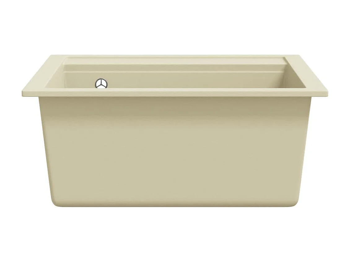 Évier de cuisine Granit Seul Évier Beige FR621241
