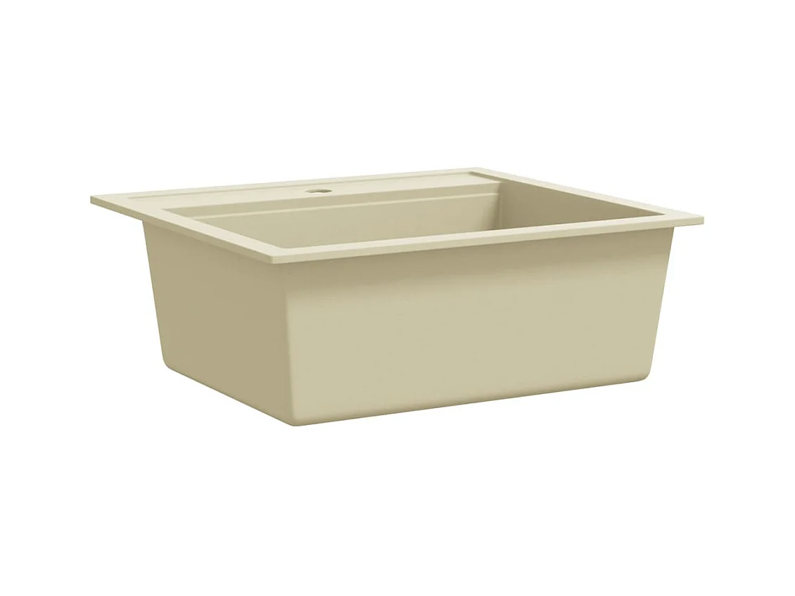 Évier de cuisine Granit Seul Évier Beige FR119209