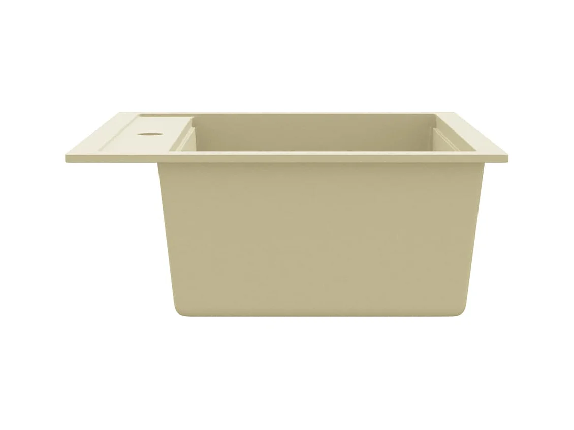Évier de cuisine Granit Seul Évier Beige FR119209