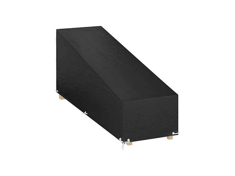 Funda para tumbona 12 ojales polietileno 200x65x35/60 cm ES459199