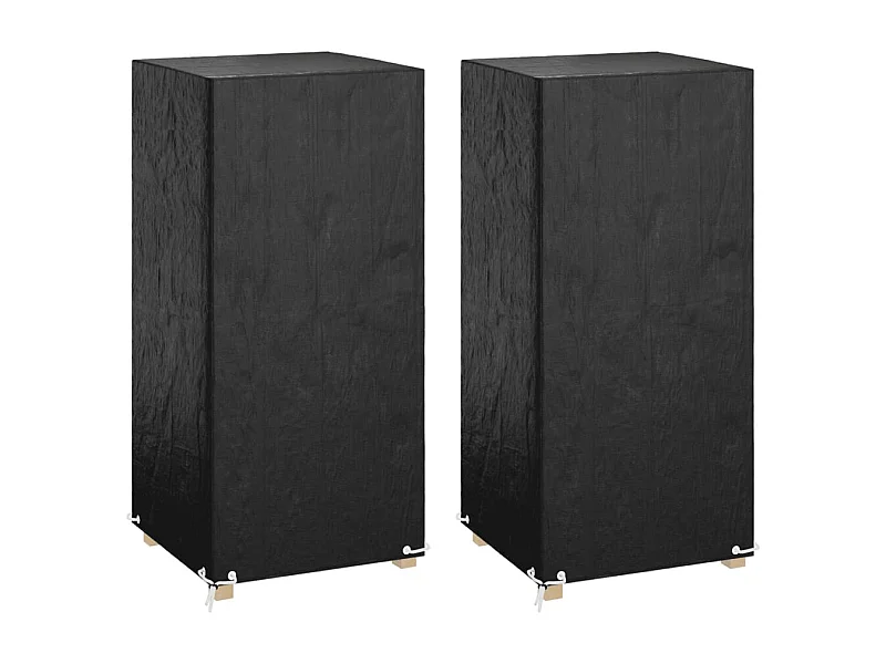 Capas cadeiras jardim 2 pcs 8 ilhós 75x70x140 cm polietileno PT325531