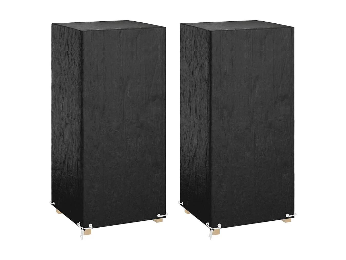 Fundas sillas jardín 2 uds 8 ojales polietileno 75x70x140 cm ES475039