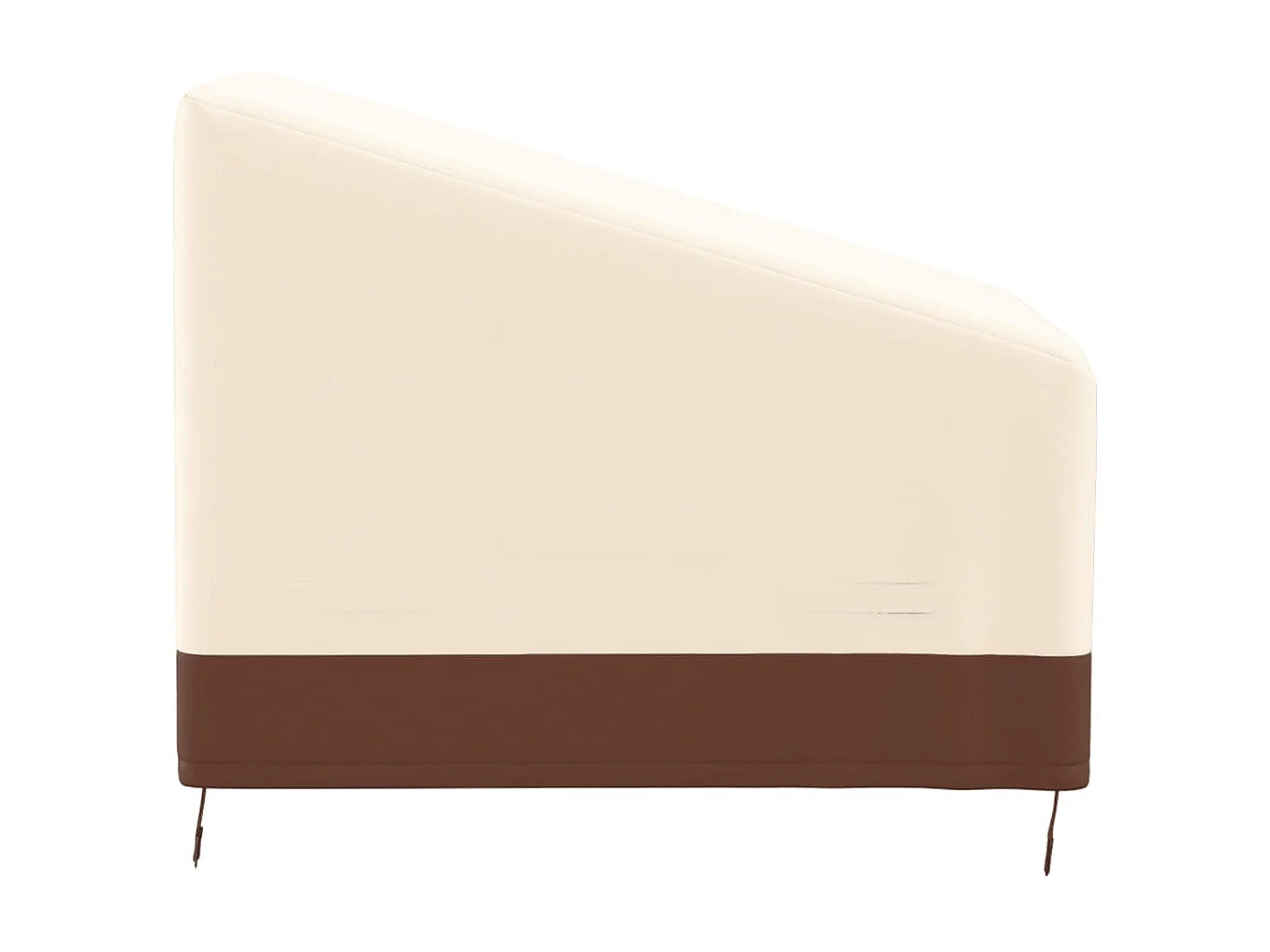 Housse chaise longue de jardin beige 79x97x48/74 cm oxford 600D FR764962