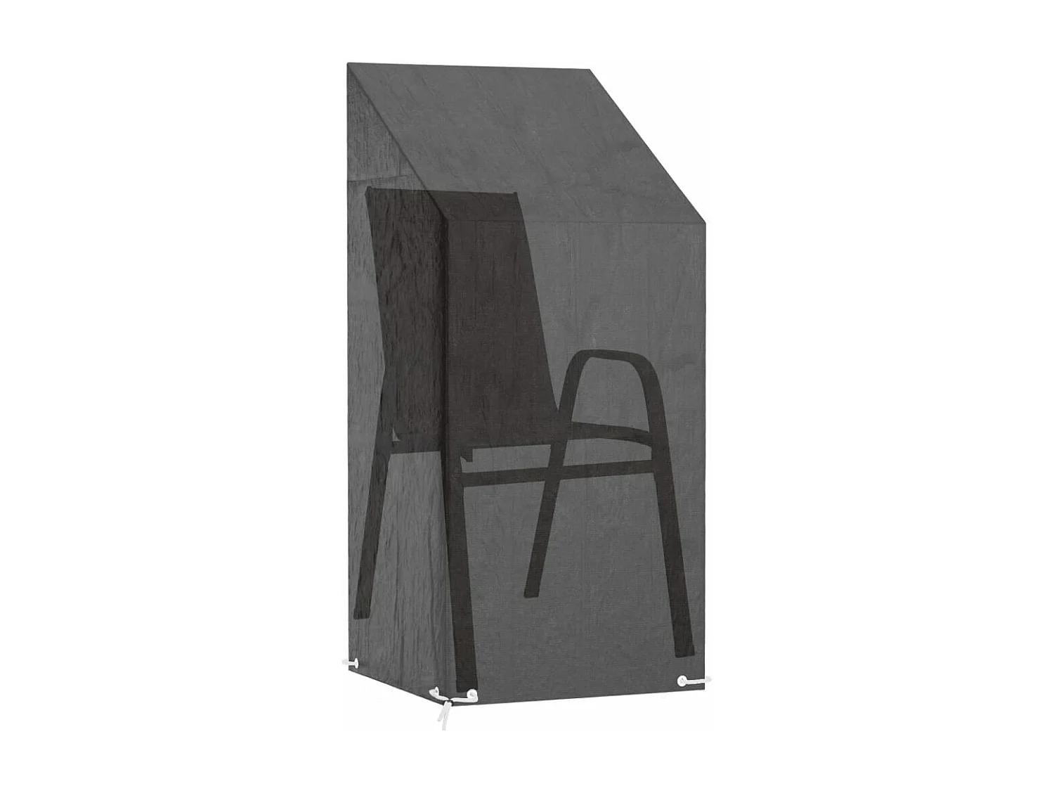 Tuinstoelhoes met 8 oogjes 65x65x110/150 cm polyetheen BE312664