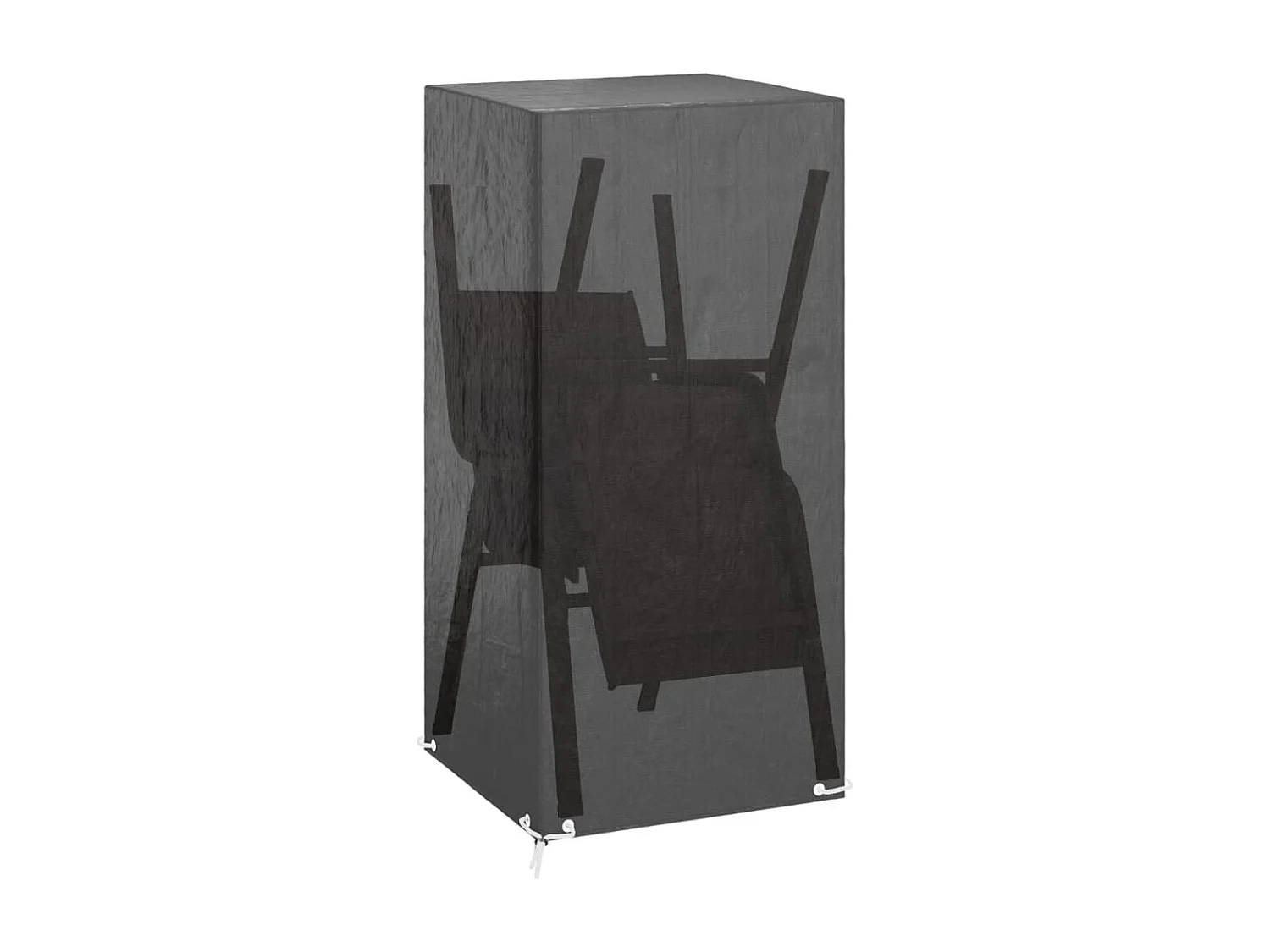 Funda de silla de jardín 8 ojales polietileno 75x70x140 cm ES542757