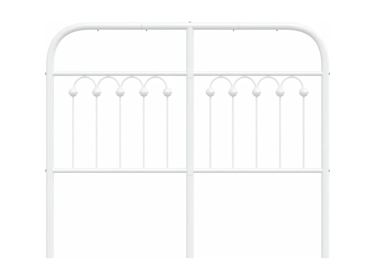 Hoofdbord 120 cm metaal wit BE195995
