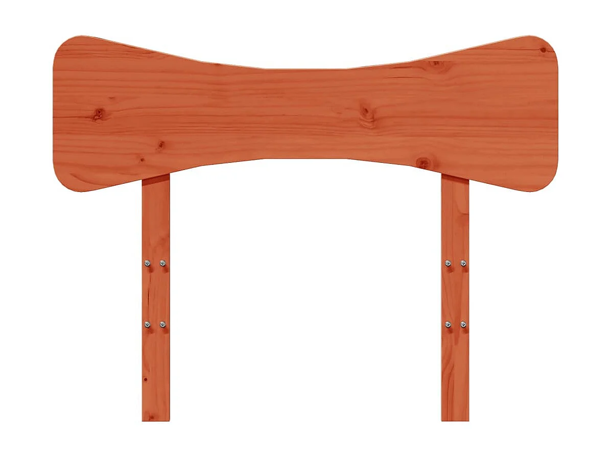 Hoofdbord 100 cm massief grenenhout wasbruin BE731079