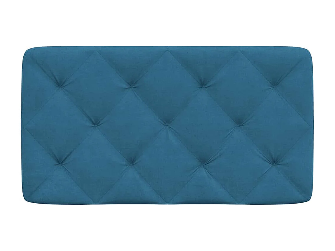 Almofadão de cabeceira 90 cm veludo azul PT778905