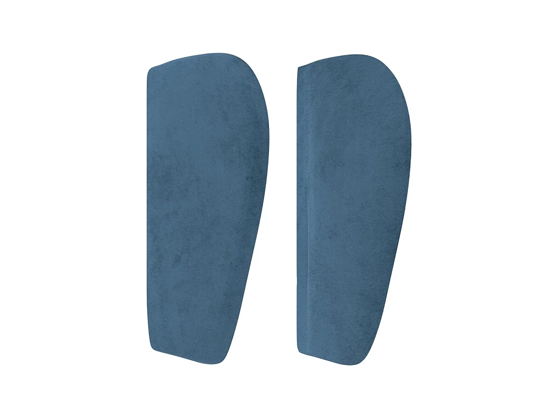 Tête de lit avec oreilles Bleu foncé 103x23x78/88 cm Velours FR194860