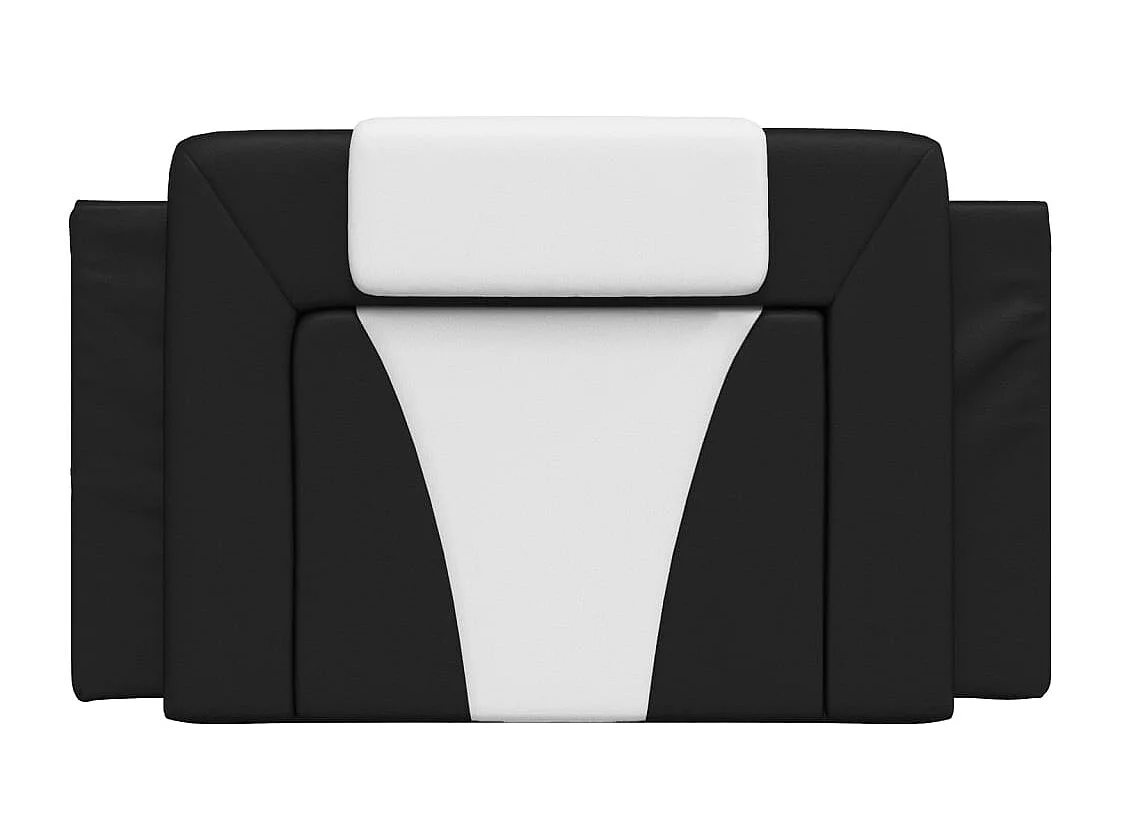 Testata del letto | Cuscino Testiera Nero e Bianco 80 cm in Similpelle