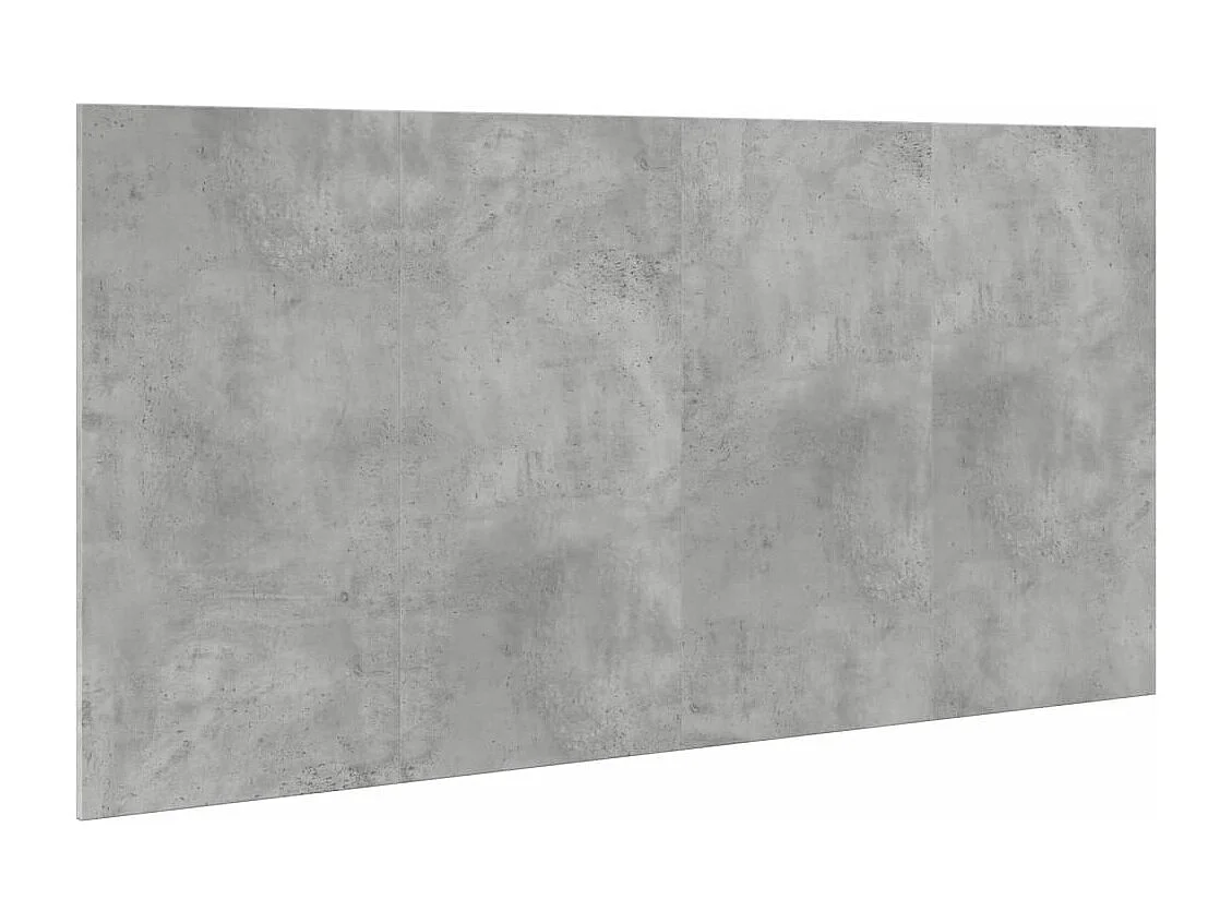 Tête de lit avec armoires gris béton 160 cm bois d'ingénierie FR381798
