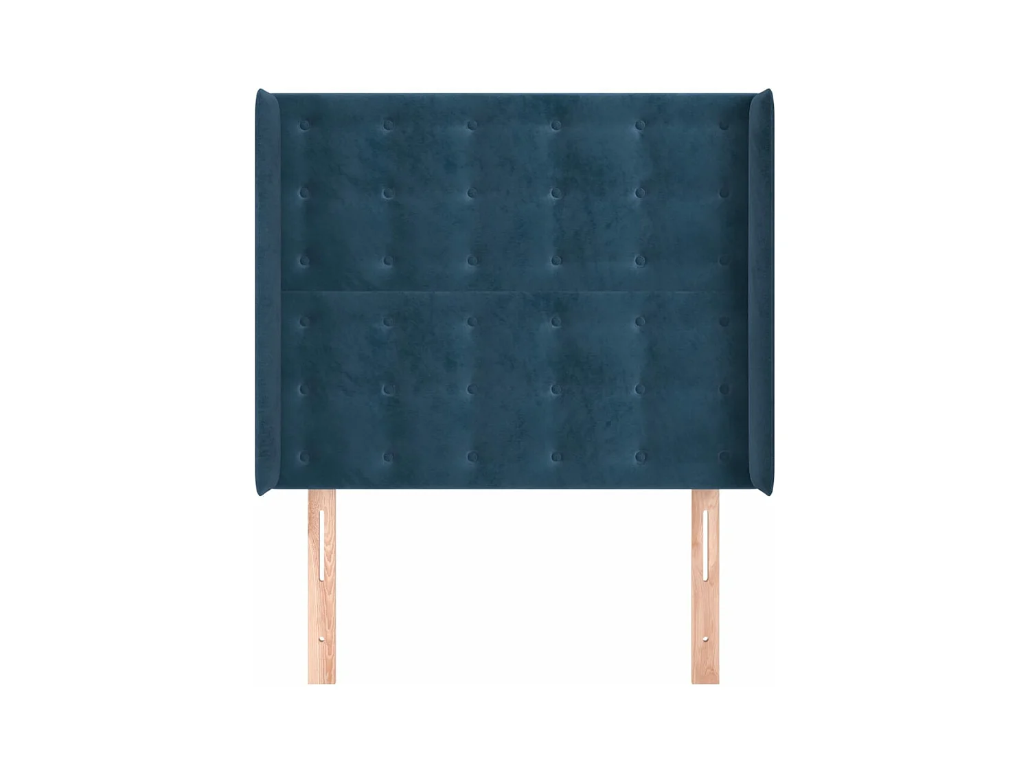 Tête de lit avec oreilles Bleu foncé 93x16x118/128 cm Velours FR232479
