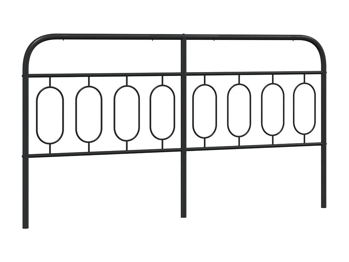 Tête de lit métal noir 193 cm FR294251