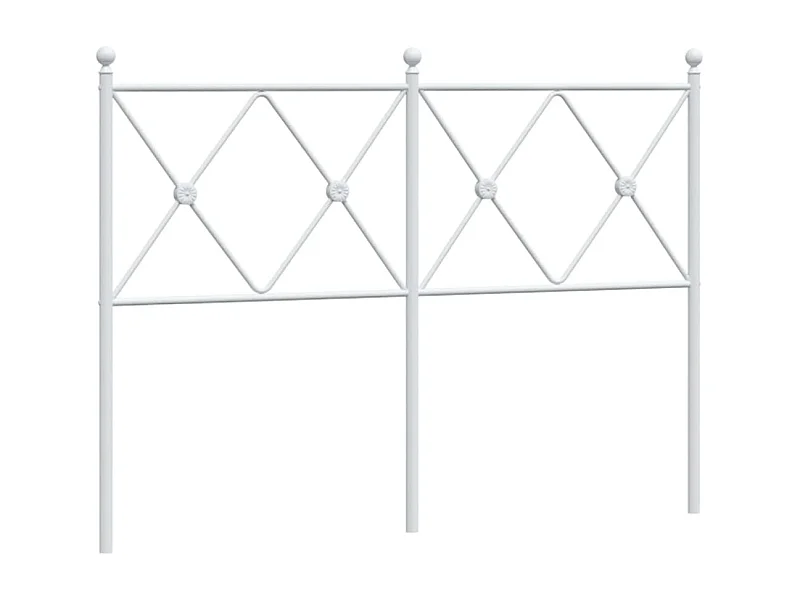 Cabeceira de cama 120 cm metal branco PT356159