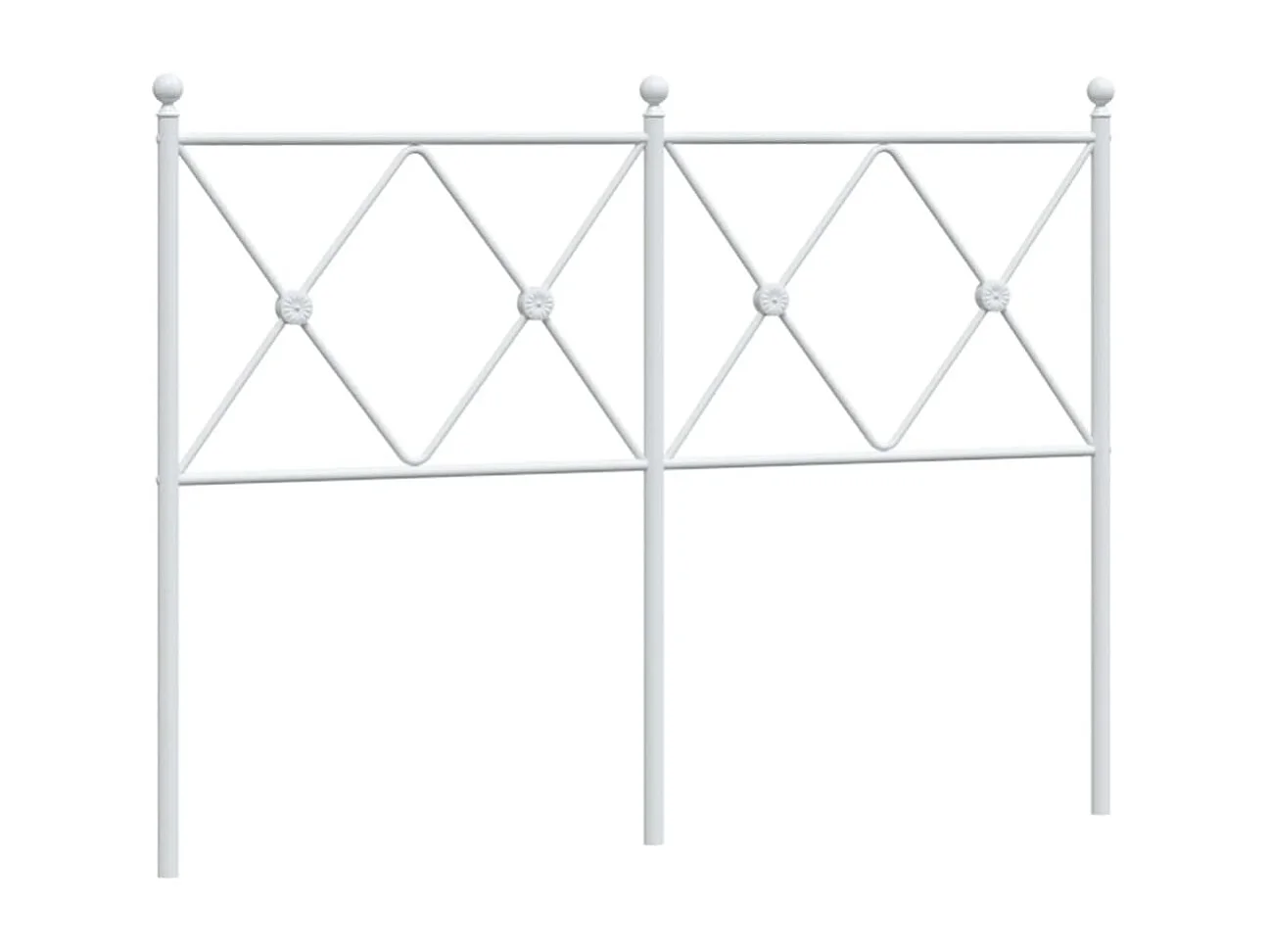 Tête de lit métal blanc 120 cm FR927595
