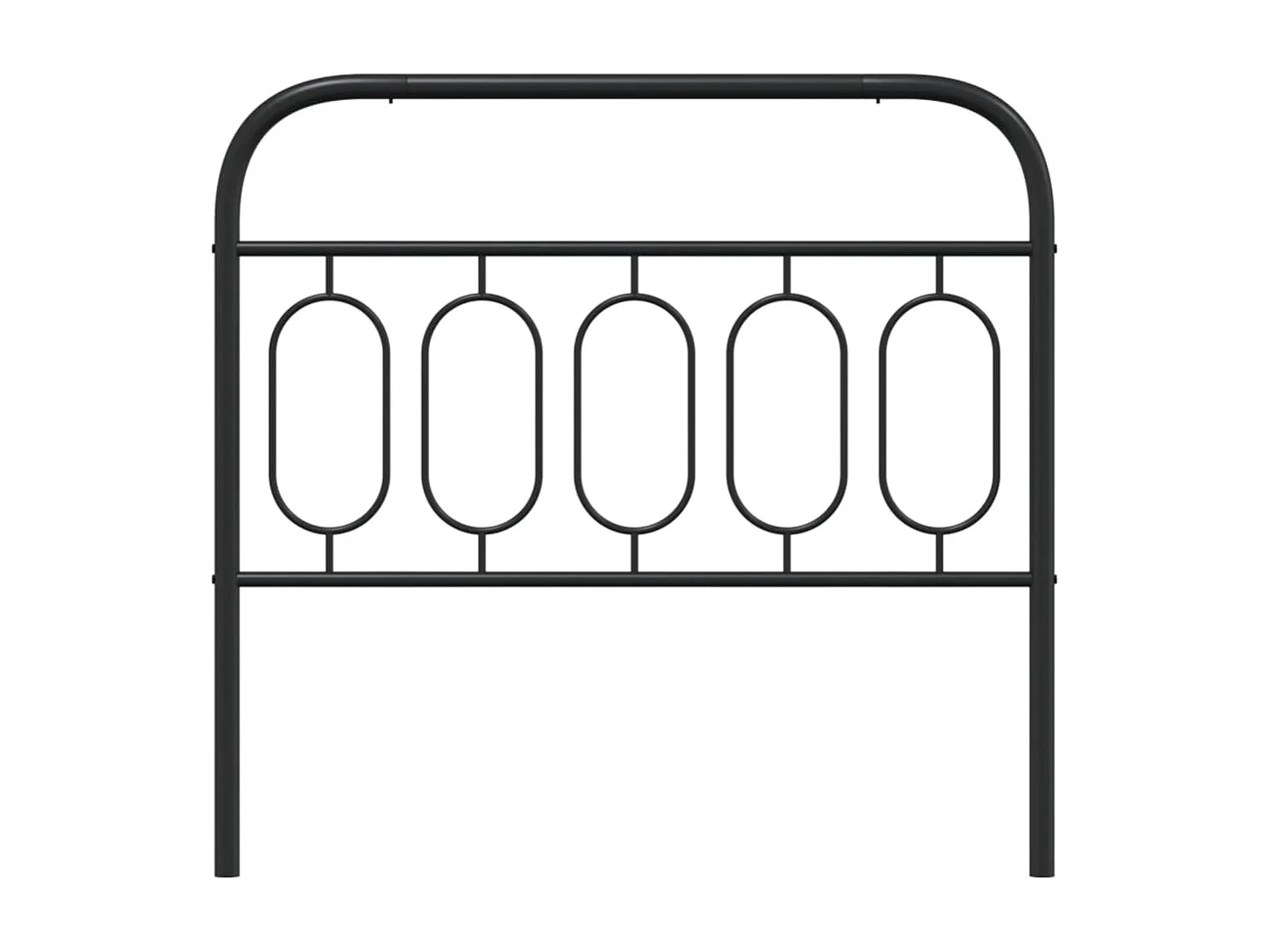 Tête de lit métal noir 100 cm FR970967