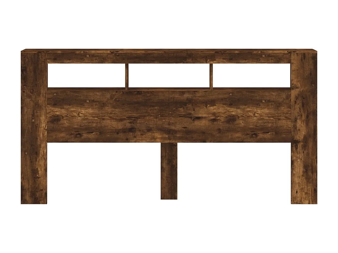 Testiera | Testata del letto LED Rovere Fumo 200x18,5x103,5 cm Legno Multistrato