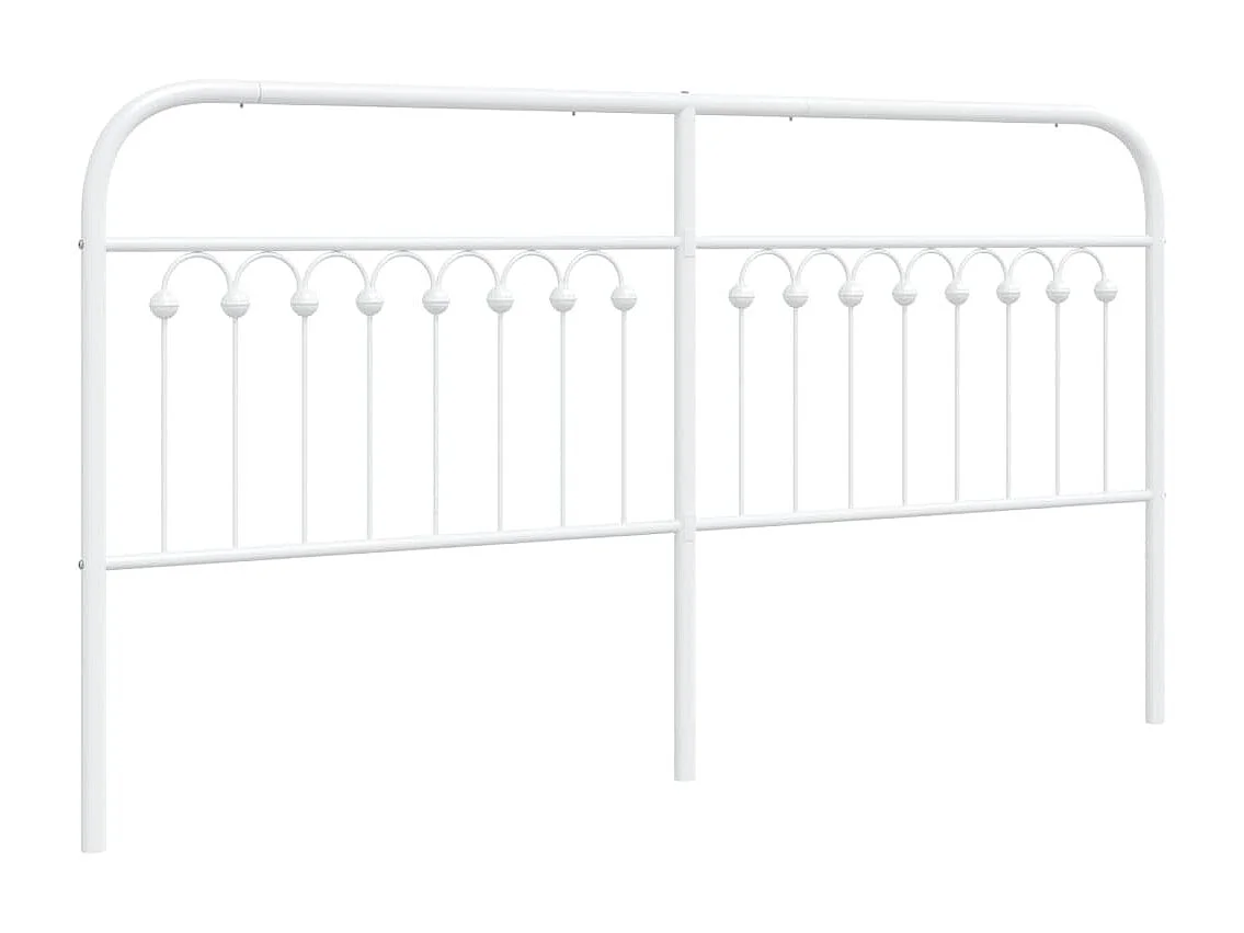 Cabeceira de cama 180 cm metal branco PT921345