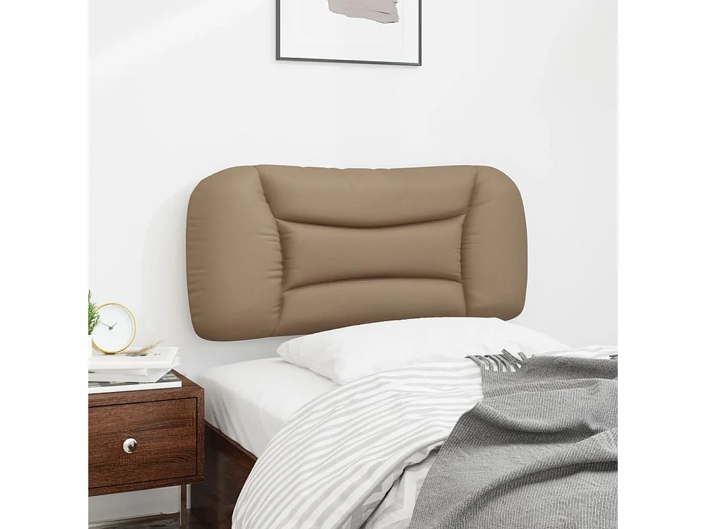 Coussin de tête de lit cappuccino 80 cm similicuir FR581980