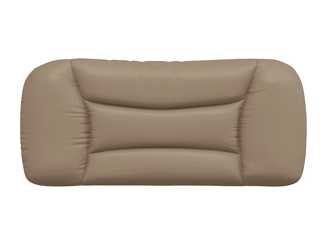Coussin de tête de lit cappuccino 80 cm similicuir FR581980