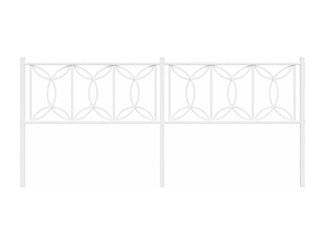 Cabeceira de cama 200 cm metal branco PT402077