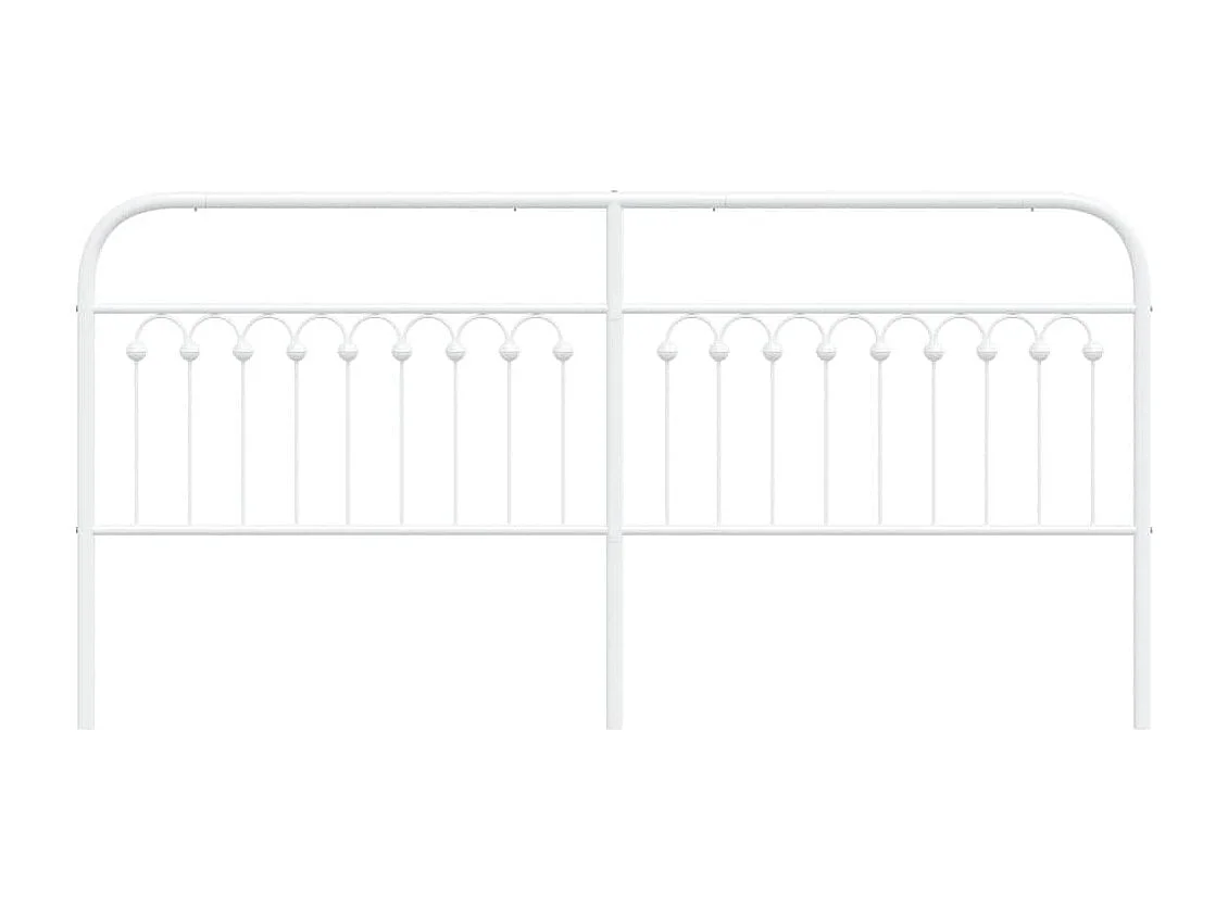 Tête de lit métal blanc 200 cm FR414578