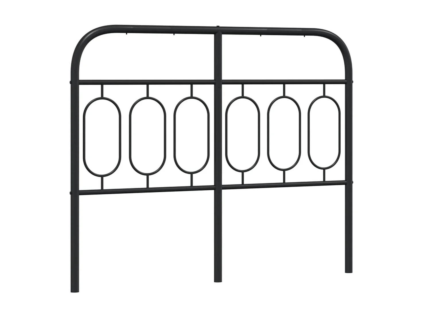 Tête de lit métal noir 120 cm FR649247