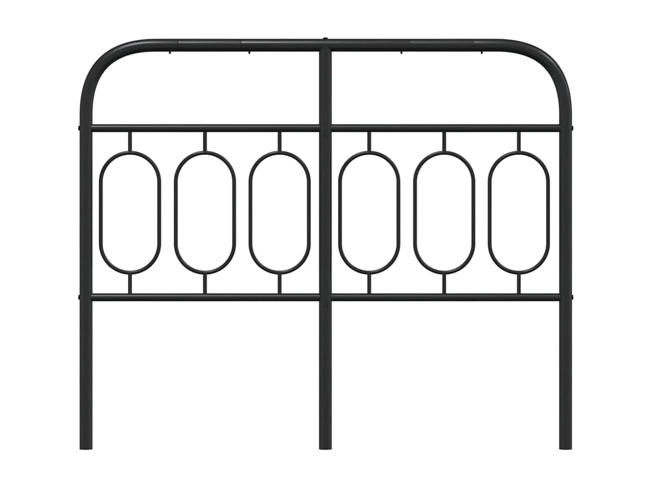 Tête de lit métal noir 120 cm FR649247