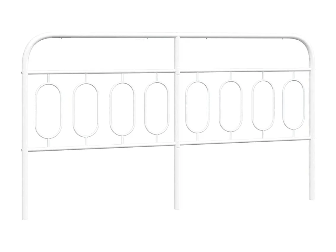 Hoofdbord 193 cm metaal wit BE229713