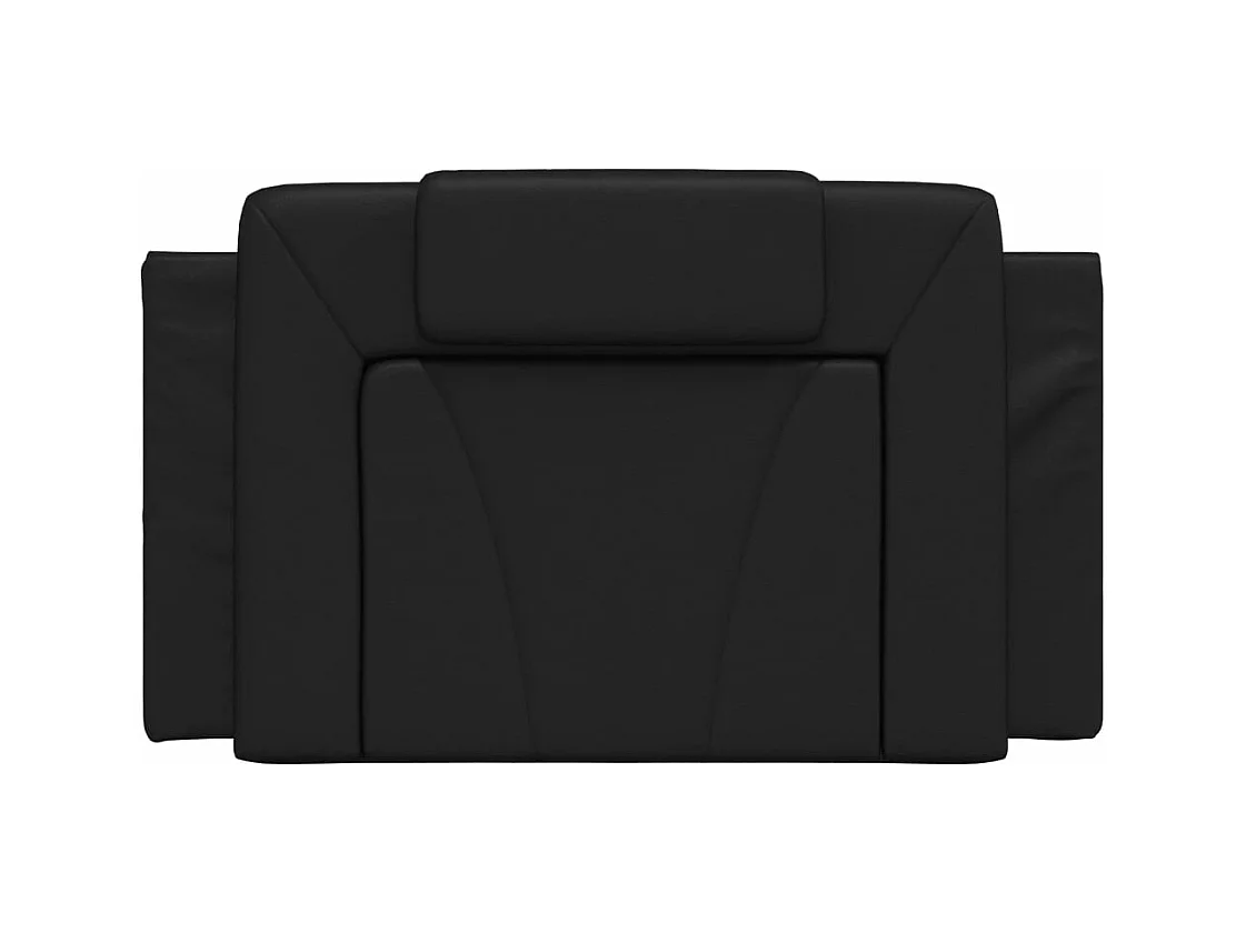 Coussin de tête de lit noir 80 cm similicuir FR609186