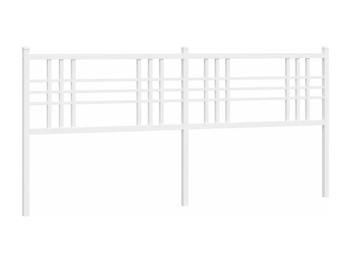 Tête de lit métal blanc 200 cm FR757487