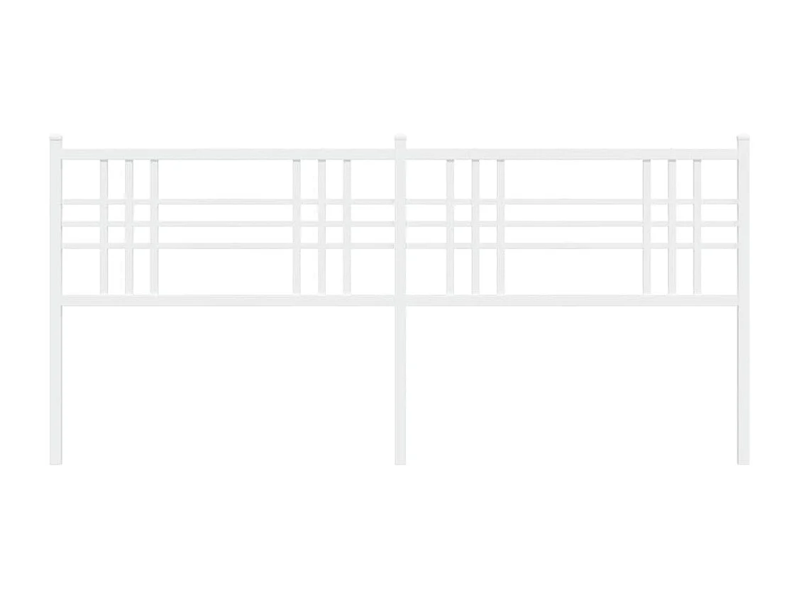 Cabecero de metal blanco 200 cm ES374531
