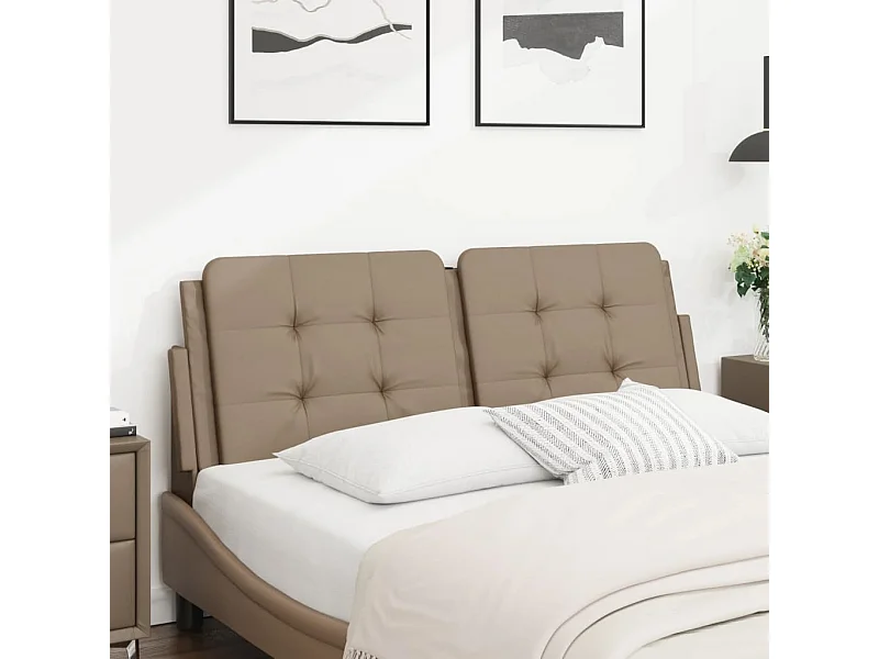 Testata del letto | Cuscino Testiera Cappuccino 120 cm in Similpelle