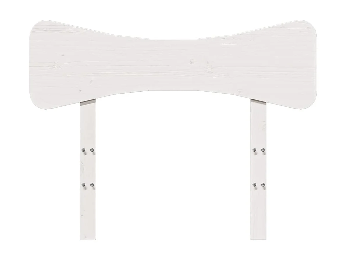 Testiera | Testata del letto Bianca 90 cm in Legno Massello di Pino
