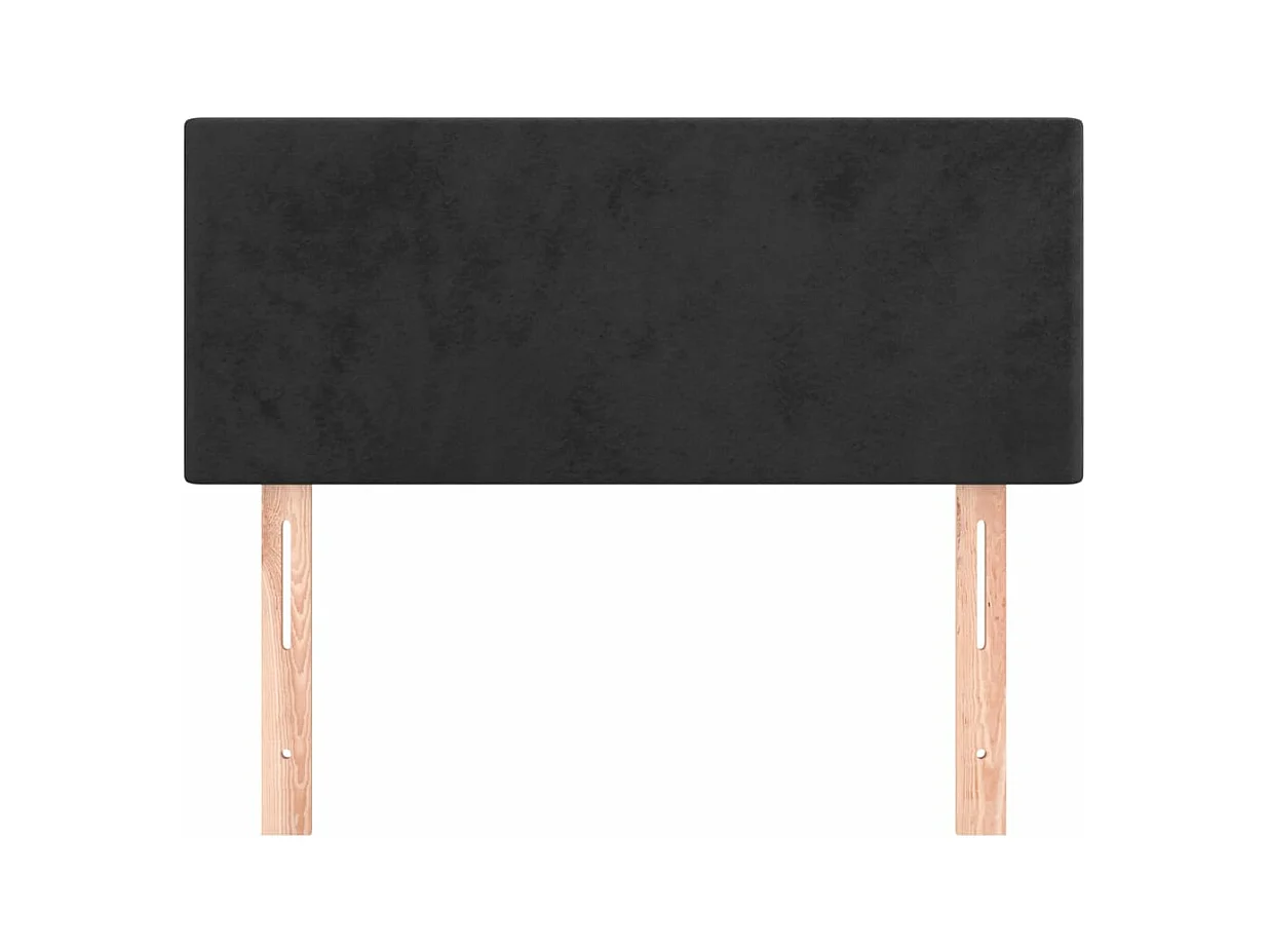 Tête de lit Noir 100x5x78/88 cm Velours FR371132