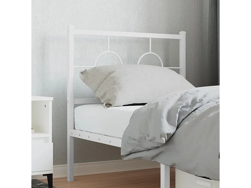 Tête de lit métal blanc 80 cm FR629135