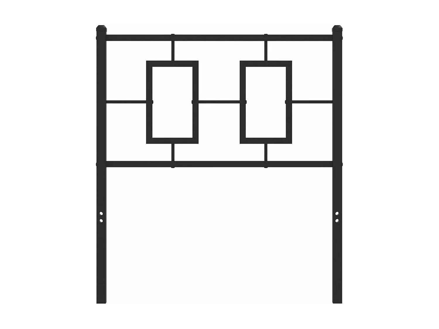 Tête de lit métal noir 80 cm FR306658