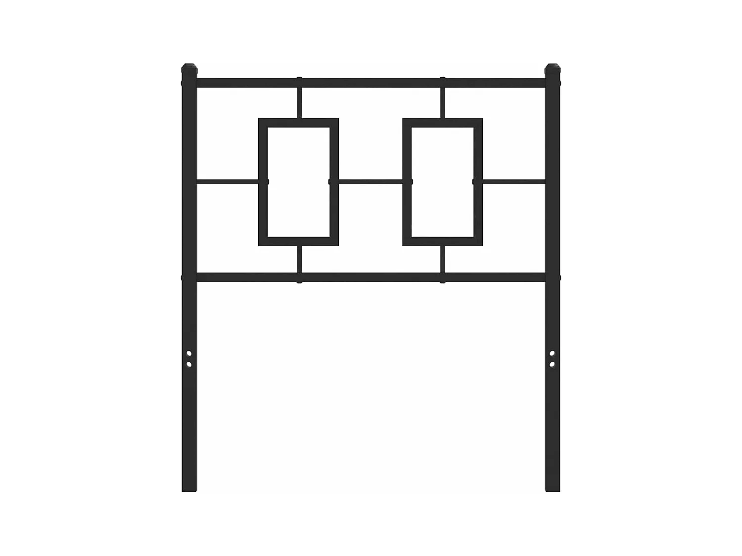 Tête de lit métal noir 80 cm FR306658