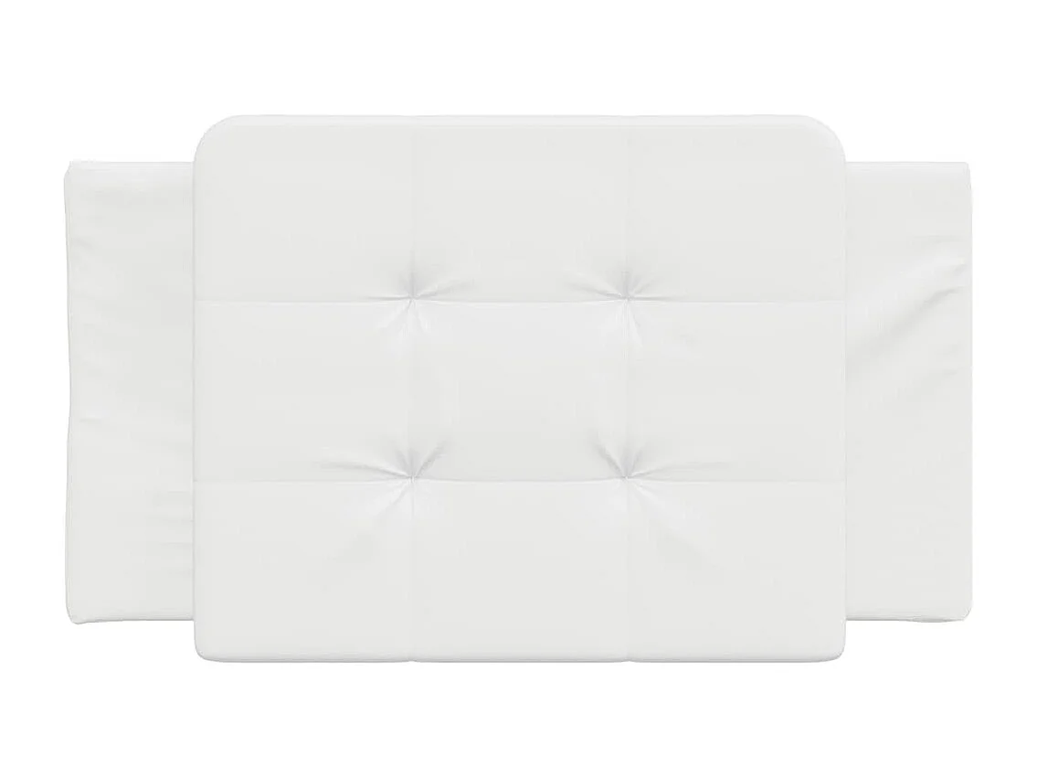 Coussin de tête de lit blanc 90 cm similicuir FR183871