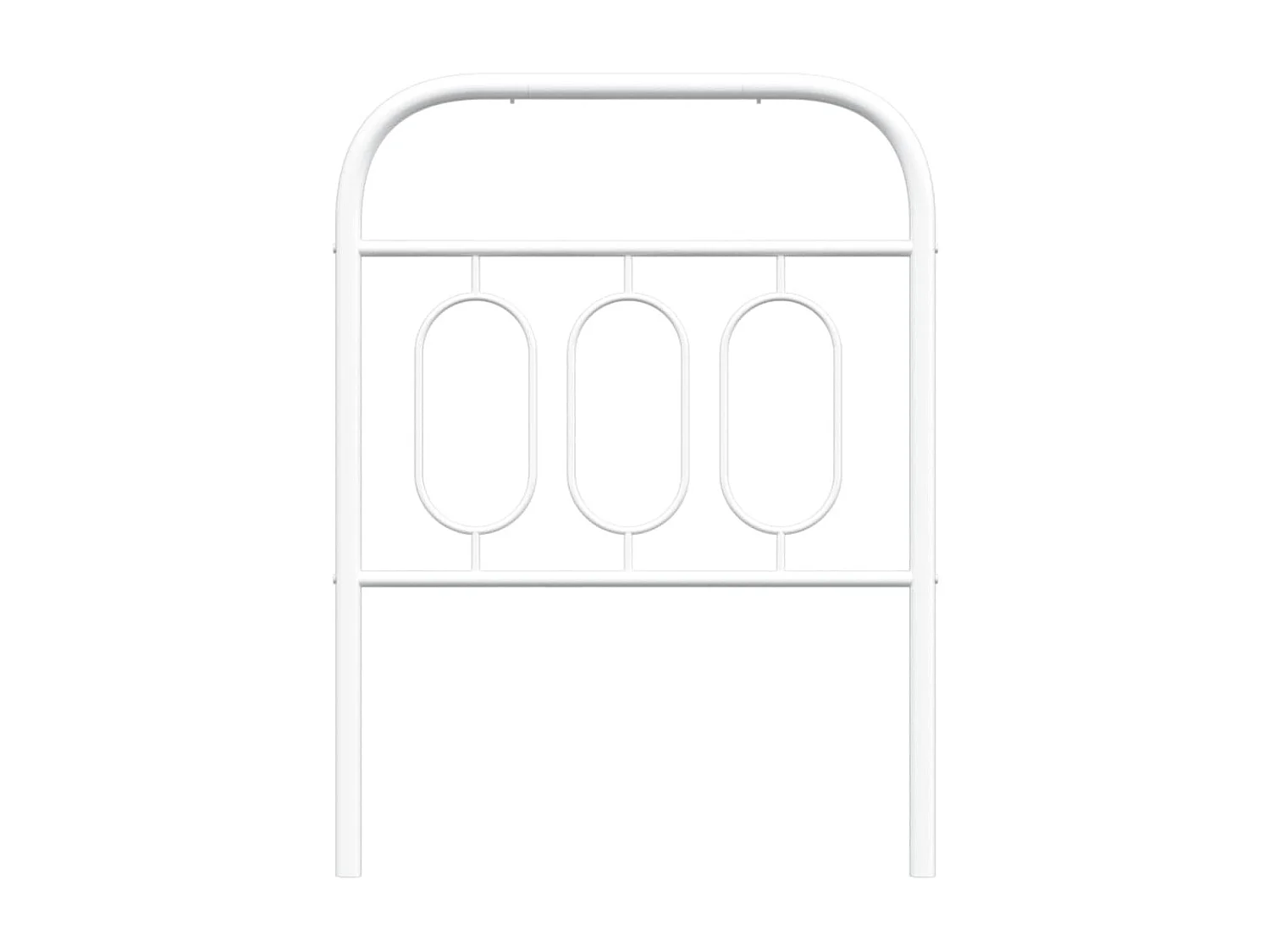 Tête de lit métal blanc 75 cm FR743157