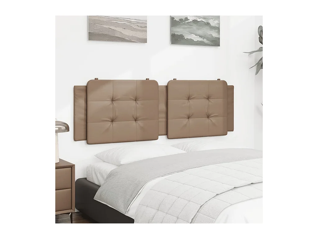 Testata del letto | Cuscino Testiera Cappuccino 160 cm in Similpelle